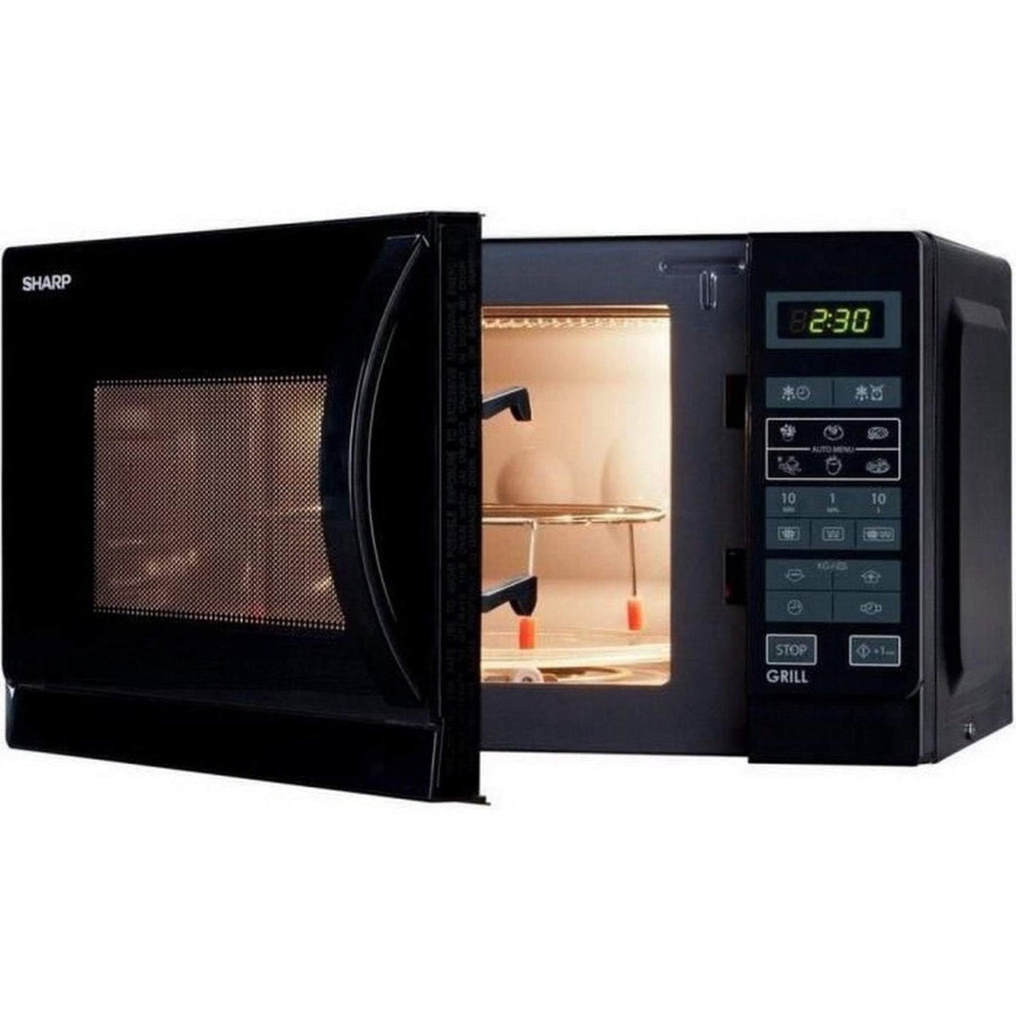 Sharp R742BKW - Vrijstaande magnetron - met grillfunctie