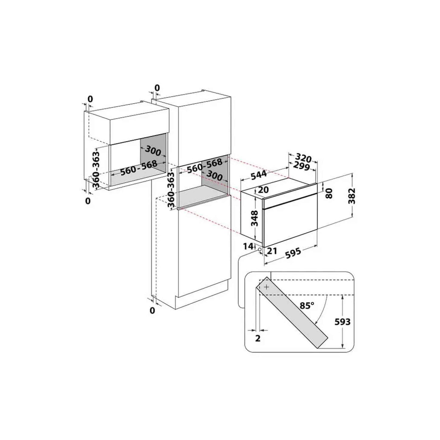Whirlpool AMW442IX - Inbouw magnetron - met grillfunctie