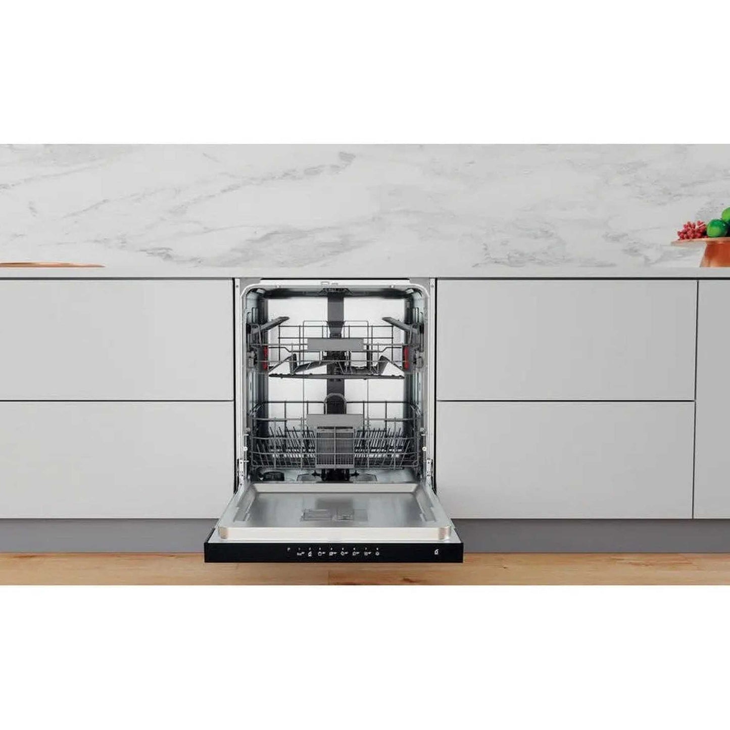 Whirlpool WBC3C26B - Inbouw vaatwasser - Half geïntegreerd