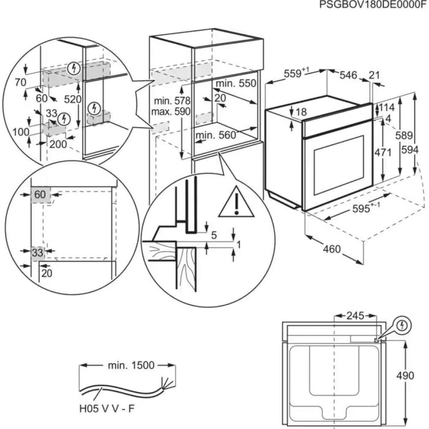 AEG BPE742380B - Inbouw oven