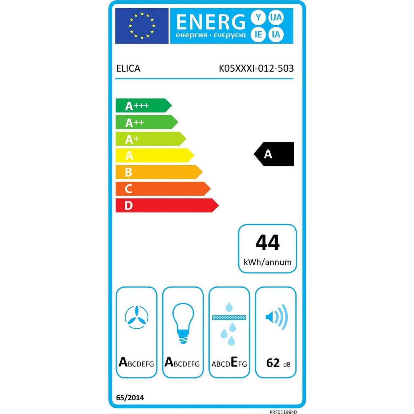 Elica EASY UX WH/F/50 - Eiland Afzuigkap