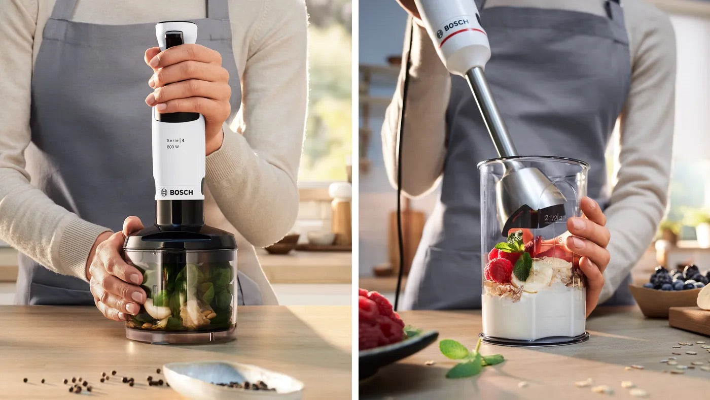 Bosch MSM4W420 – Staafmixer – 600W – Incl. maatbeker – Wit/Grijs