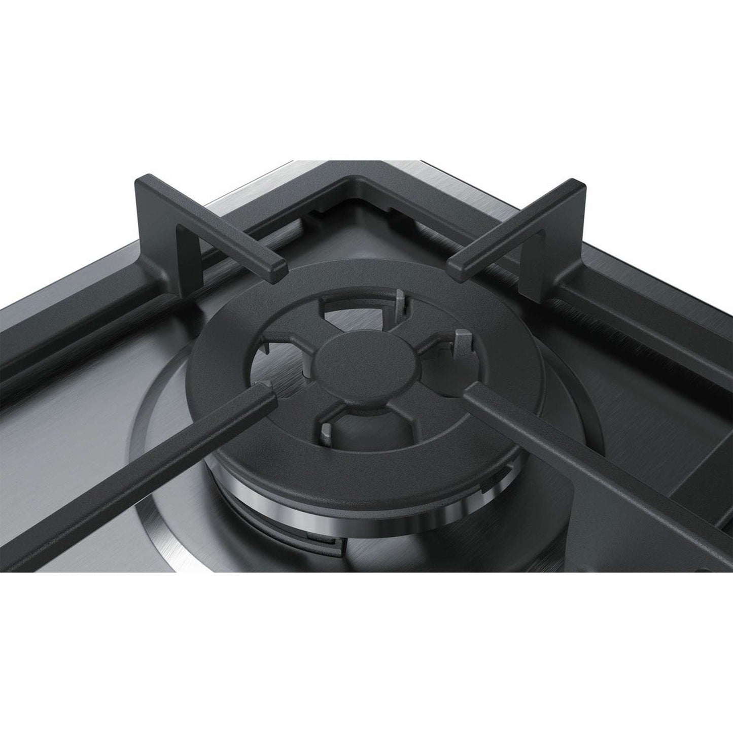 Bosch PGH6B5B90 – Kookplaat – Inbouw gaskookplaat van roestvrij staal met draaiknoppen