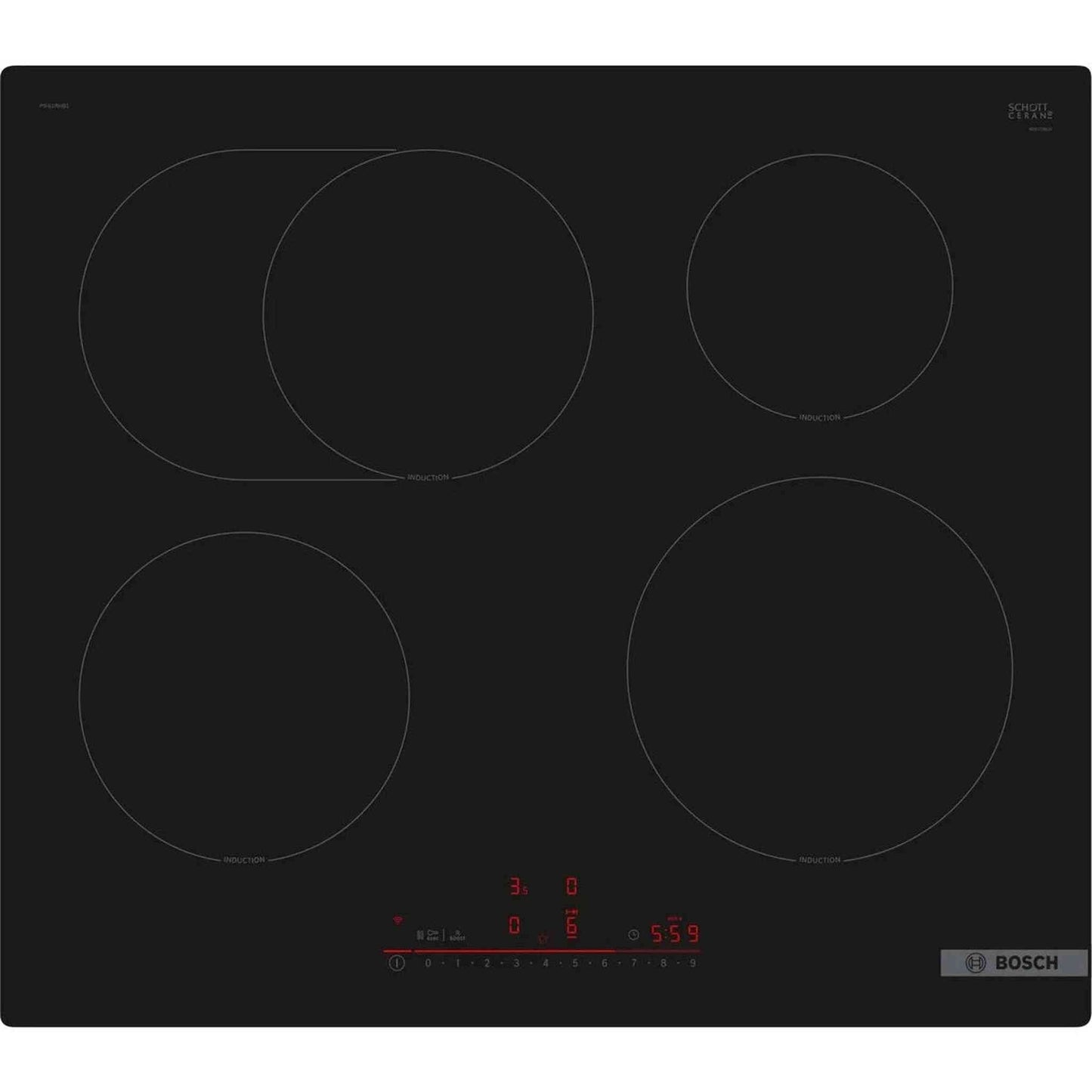 Bosch PIF61RHB1E – Kookplaat – Inbouw – Touch bediening en modern keramisch design