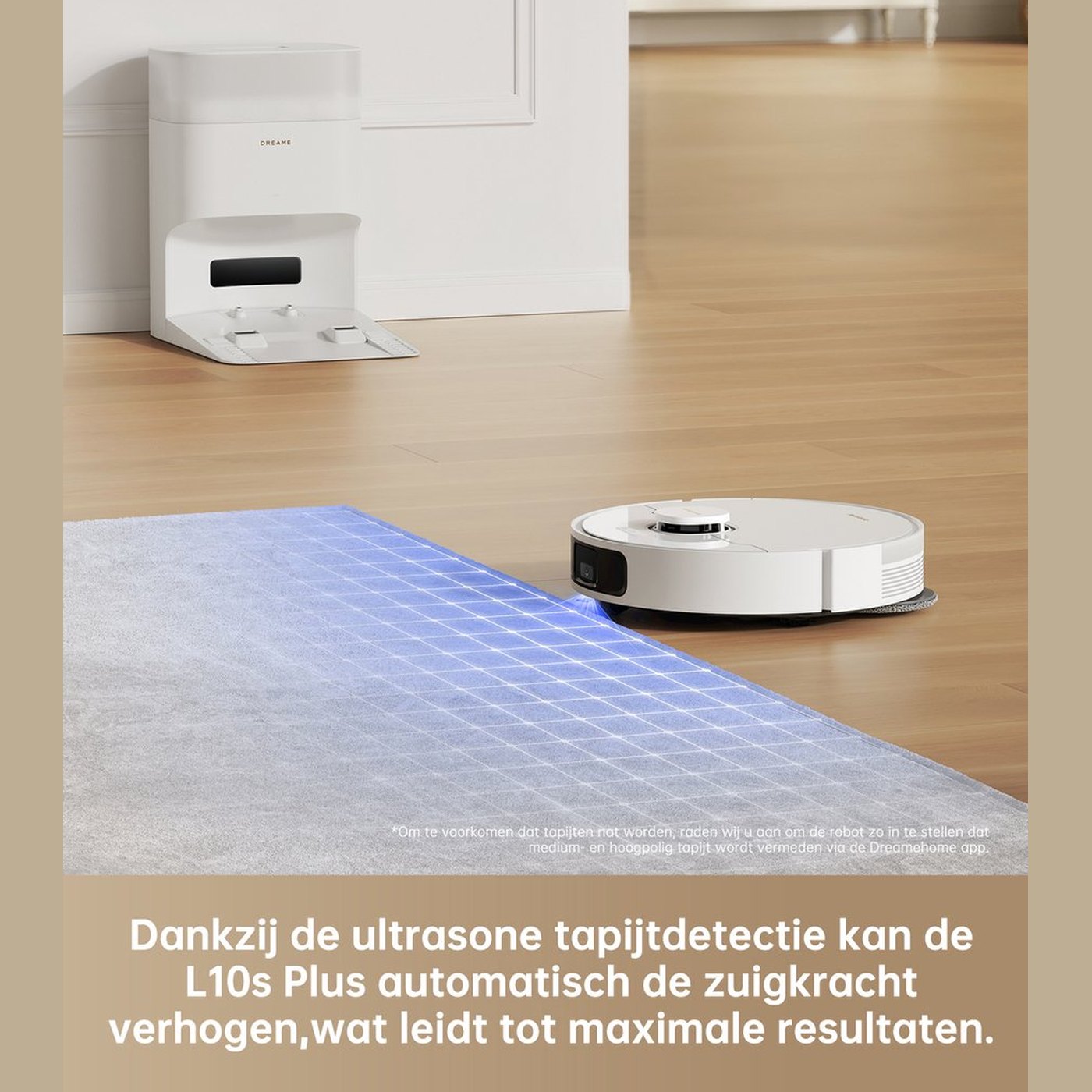 Dreame L10S Plus – Robotstofzuiger – 5300 Pa zuigkracht – AI 3D-navigatie – Zelfreinigend – Direct leverbaar