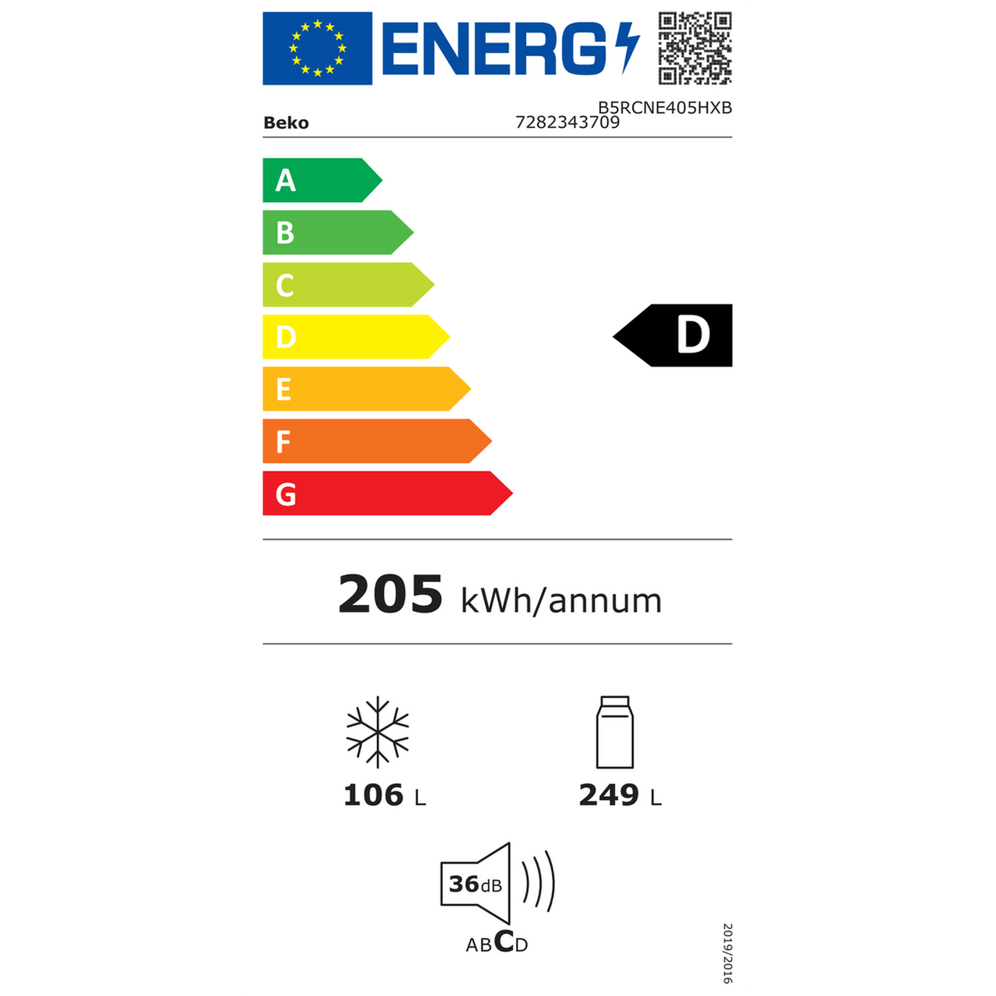 Beko B5RCNE405HXB - Koel-vriescombinatie - No Frost