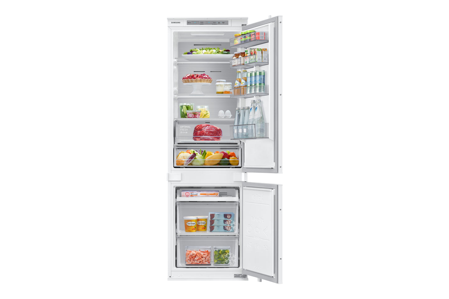 Samsung BRB26703EWW – Inbouw Koel-vriescombinatie – No Frost – Fluisterstil – Energieklasse E – 267 liter