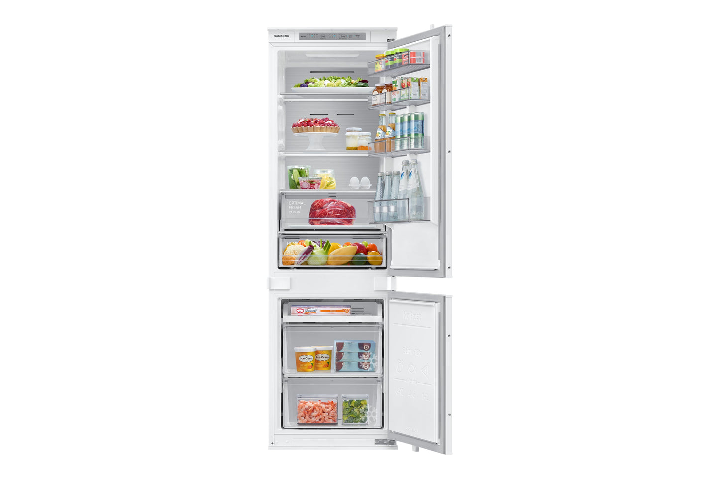 Samsung BRB26703EWW – Inbouw Koel-vriescombinatie – No Frost – Fluisterstil – Energieklasse E – 267 liter