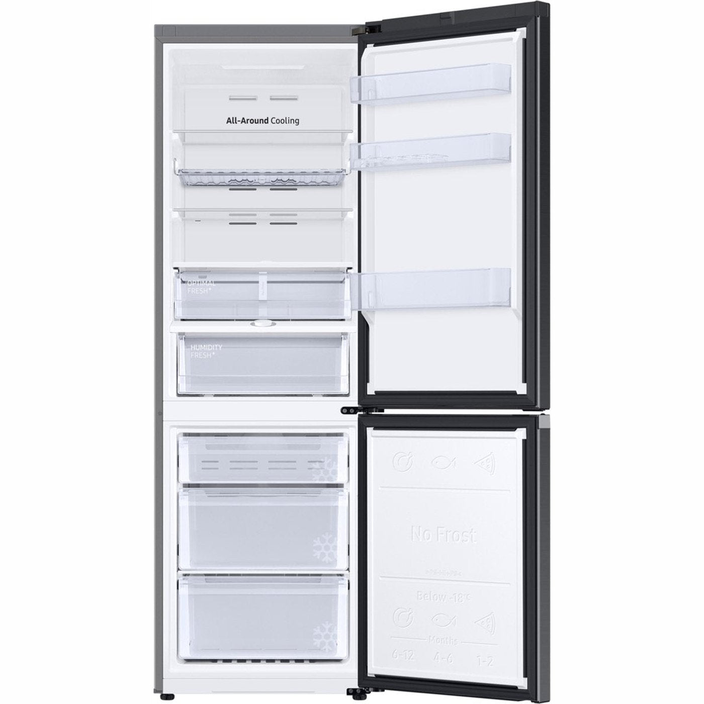 Samsung RB34C605CB1EF – Koel-vriescombinatie – 344L – Zwart – Energieklasse C – No Frost – SmartThings