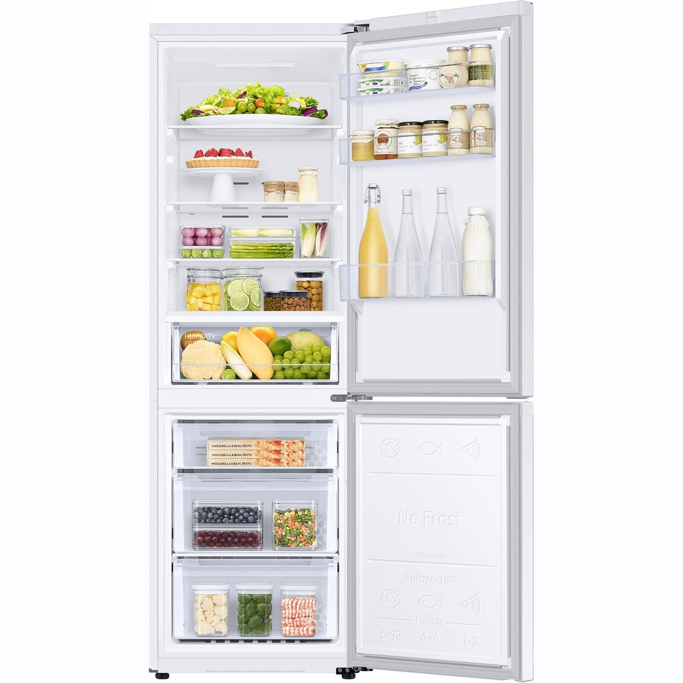 Samsung RB34C670DWWEF – Koel-vriescombinatie – 344L – Wit – Energieklasse D – No Frost – SmartThings