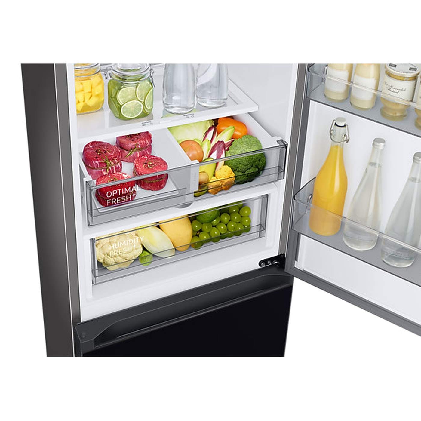 Samsung RB34C7B5D22 – Koel-vriescombinatie – 344 liter – No Frost – Zwart – Energieklasse D – Slim en stil