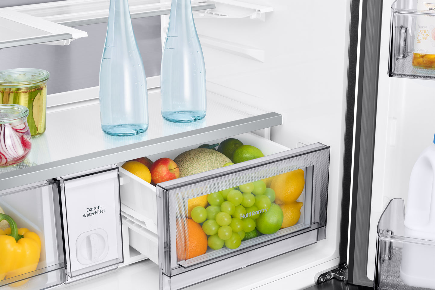 Samsung RM90F67CECEO – Amerikaanse koelkast – 654 liter – No Frost – Ijs en waterdispenser – Zwart – Energieklasse E – Stil en ruim