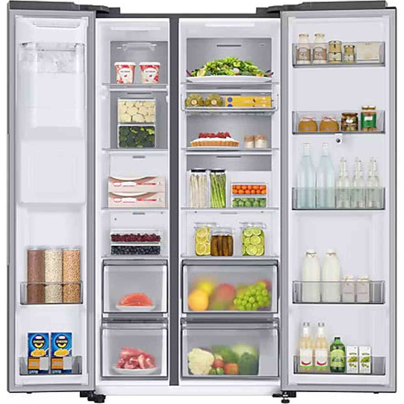 Samsung RS6HA8891SL – Amerikaanse Koelkast – 614 l – No Frost – IJsdispenser – Wifi – Grijs