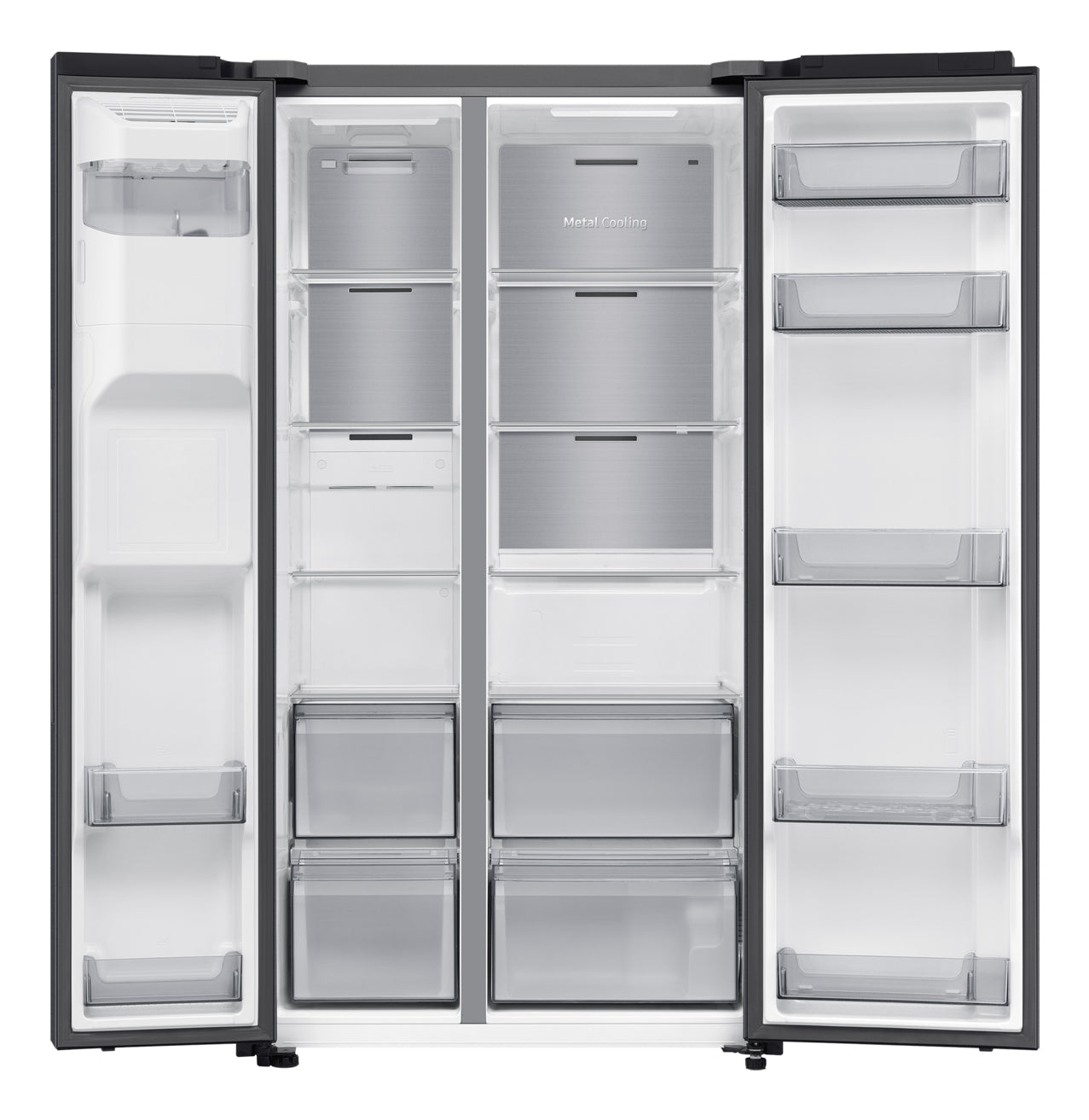 Samsung RS70F64KDFEF – Amerikaanse koelkast – 640 liter – No Frost – Waterleiding & ijsdispenser – Zwart – Energieklasse D