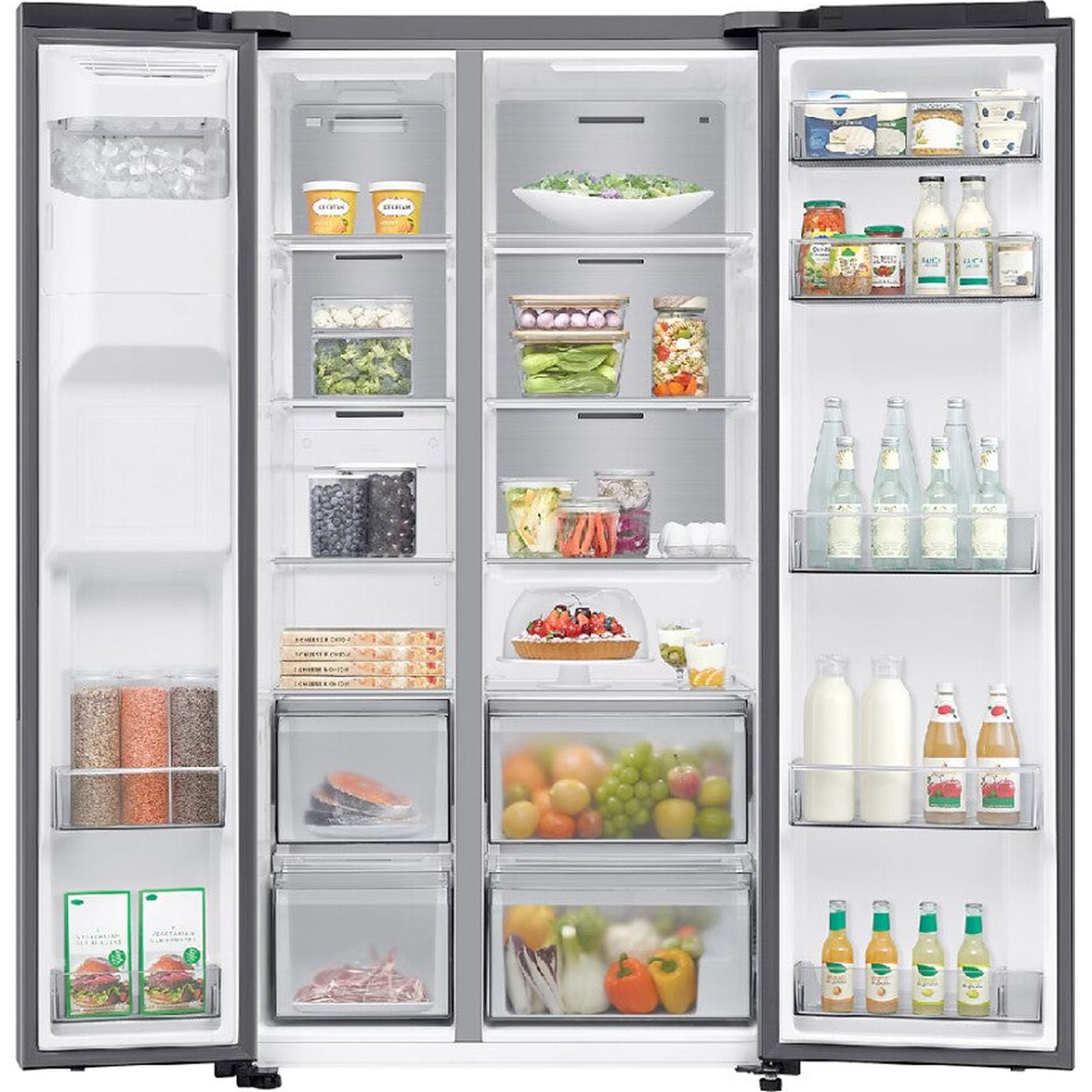 Samsung RS70F64KETEO – Amerikaanse Koelkast – 640 l – RVS – 36 dB – No Frost – Wateraansluiting – Energieklasse E