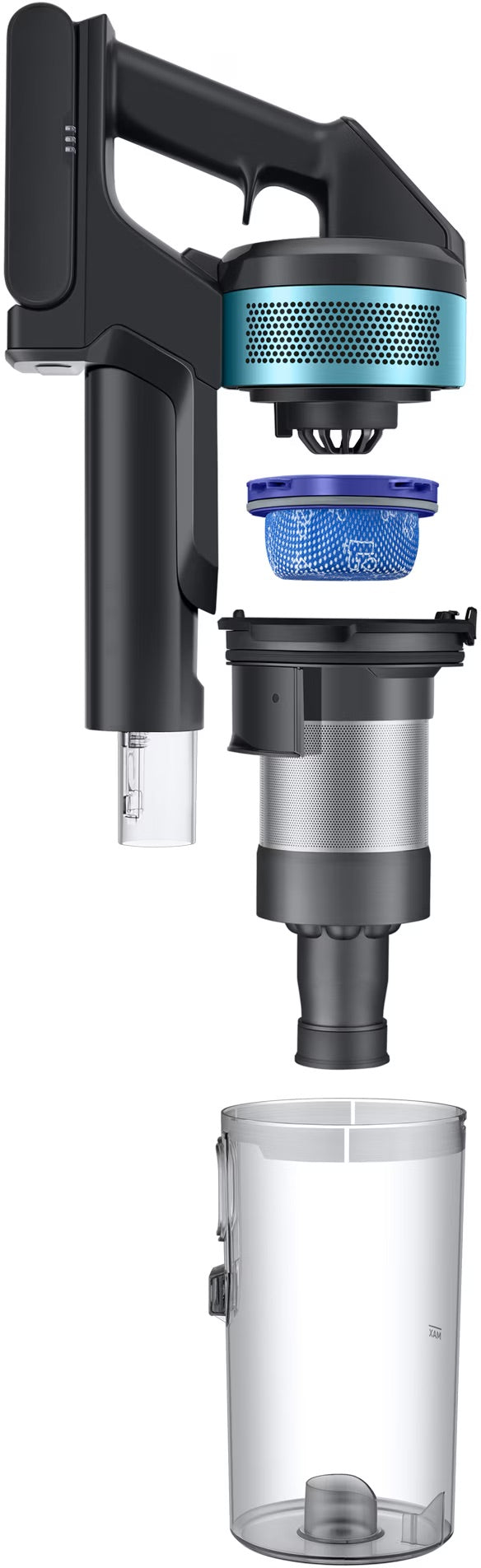 Samsung VS20B75AGR1 – Draadloze Stofzuiger – 60 min – Zakloos – Munt-Zwart – HEPA-filter