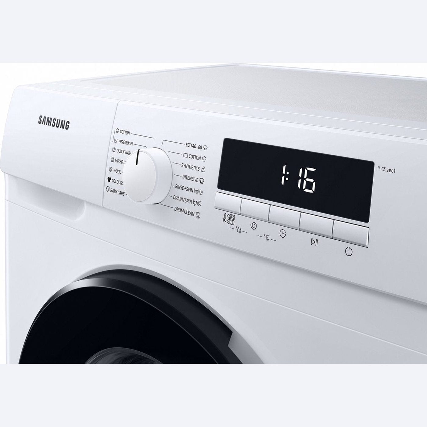 Samsung WW70T304MBW/LE – Voorlader wasmachine – 7 kg – 1400 rpm – Energiezuinig – Stil – Wit – Energieklasse D
