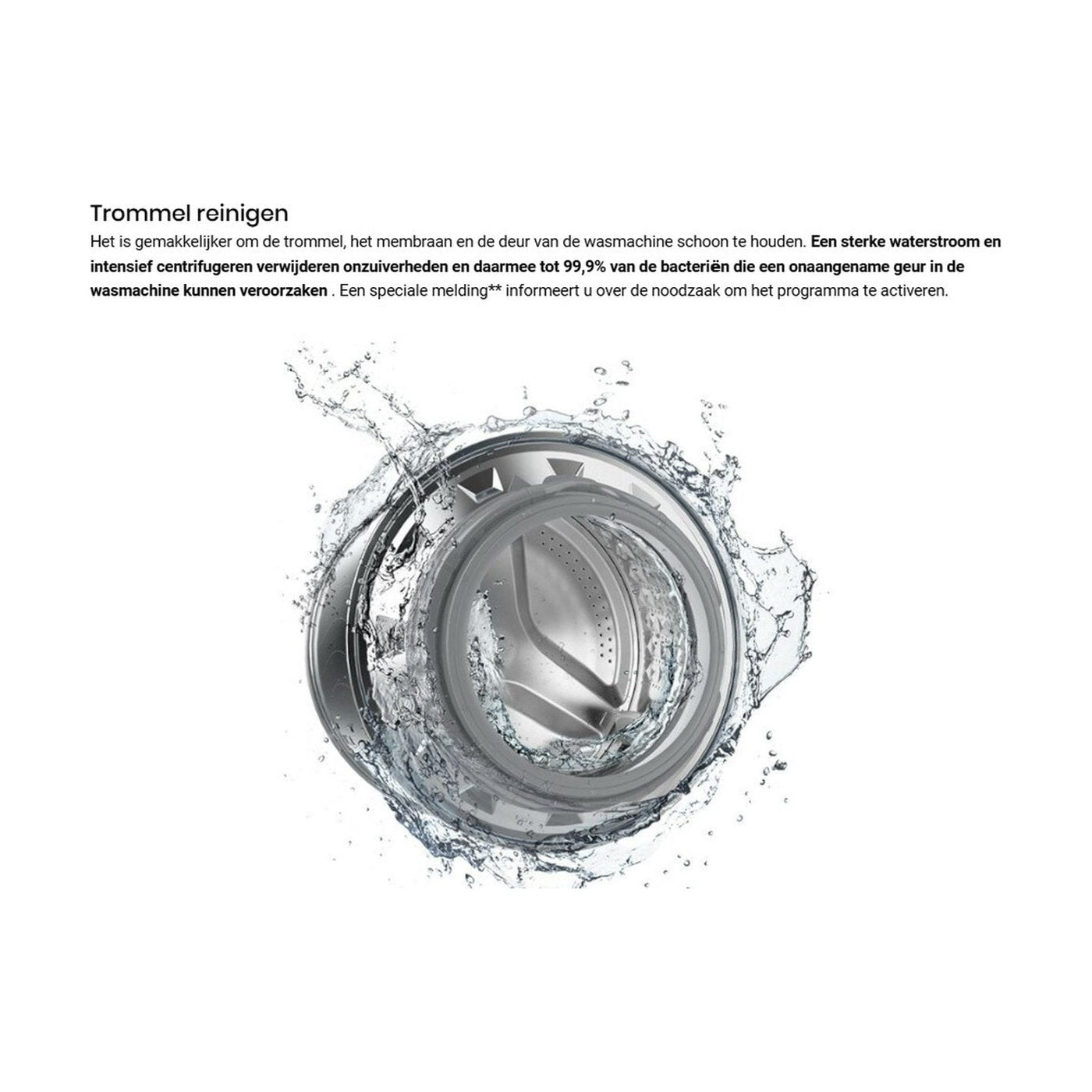Samsung WW70T304MBW/LE – Voorlader wasmachine – 7 kg – 1400 rpm – Energiezuinig – Stil – Wit – Energieklasse D