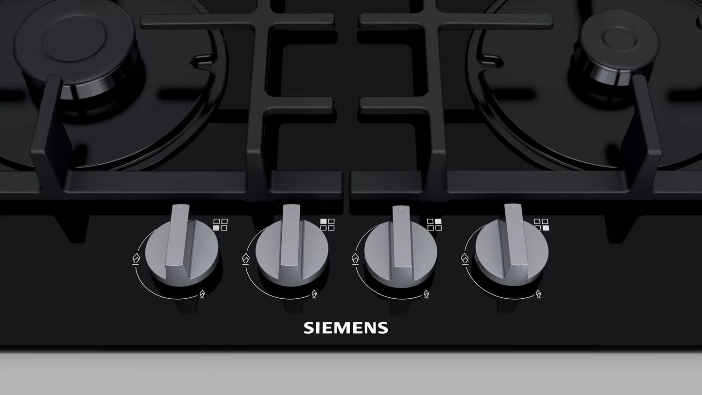 Siemens EN6B6HB90 – Kookplaat – Inbouw – Draaiknoppen – Stijlvol zwart - Elektro Retail