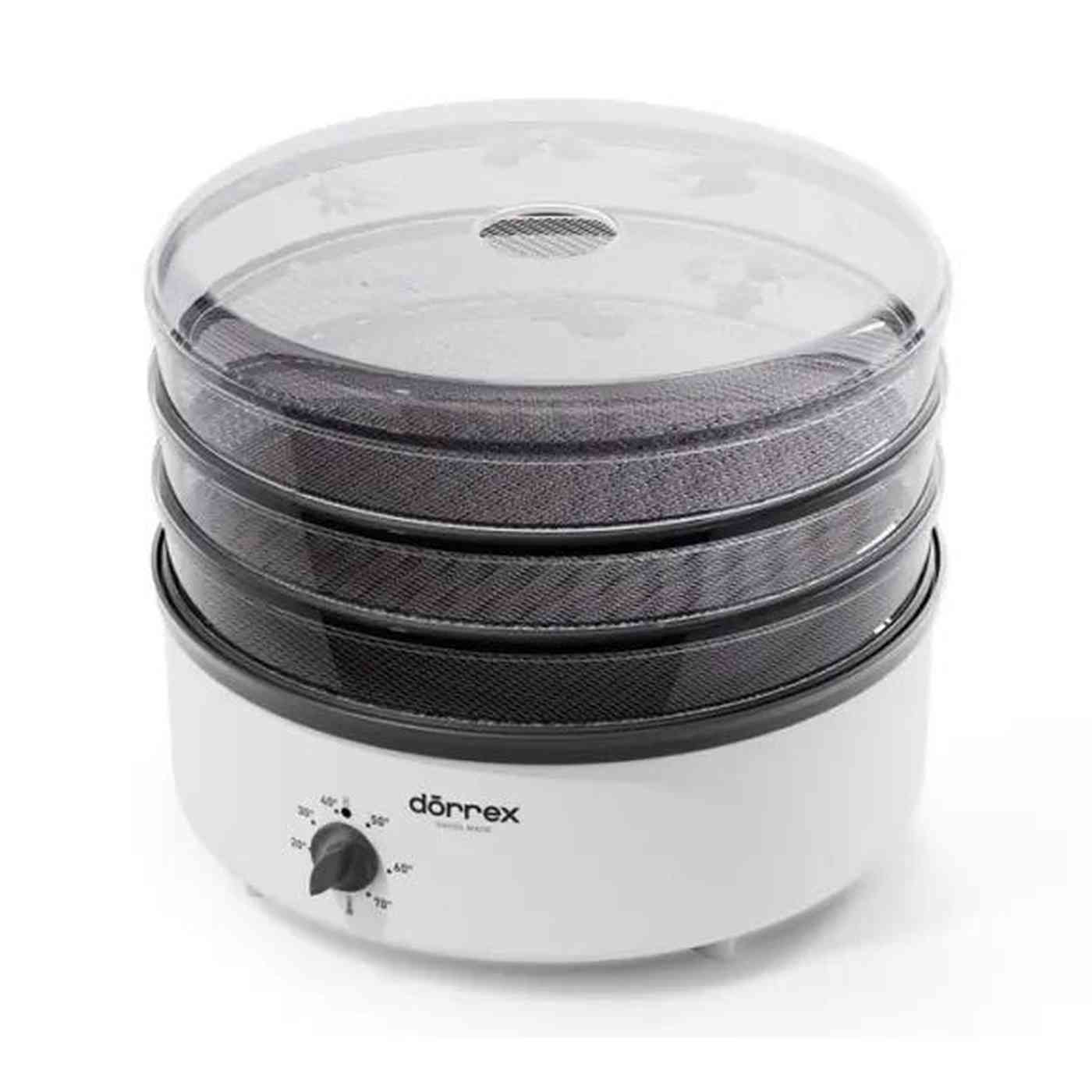 Stöckli 0075.70M – Voedseldroger – 600 Watt – Met timer – Zwart/Zilver – Zwitsers ontwerp