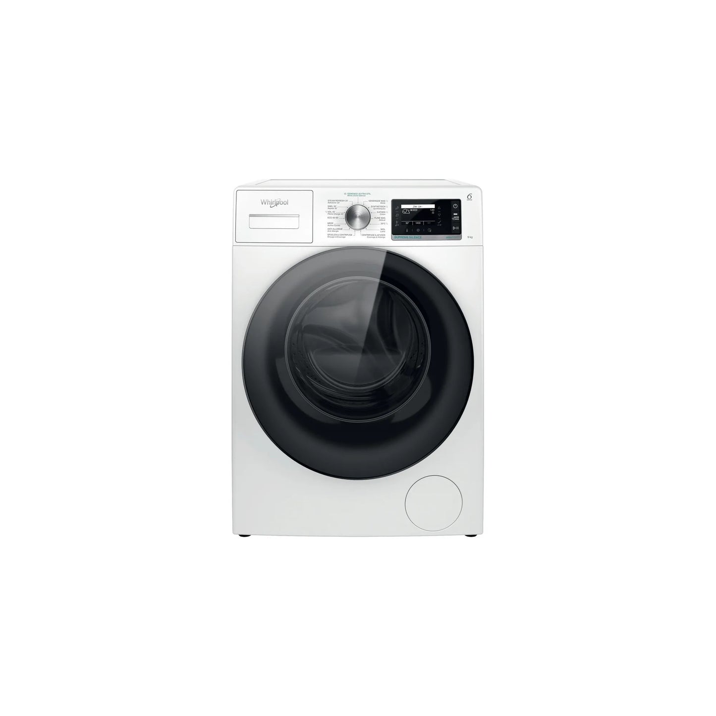 Whirlpool W799SILENCEBE – Wasmachine – 9 kg – Energieklasse A – 1400 rpm – Fluisterstil en zuinig