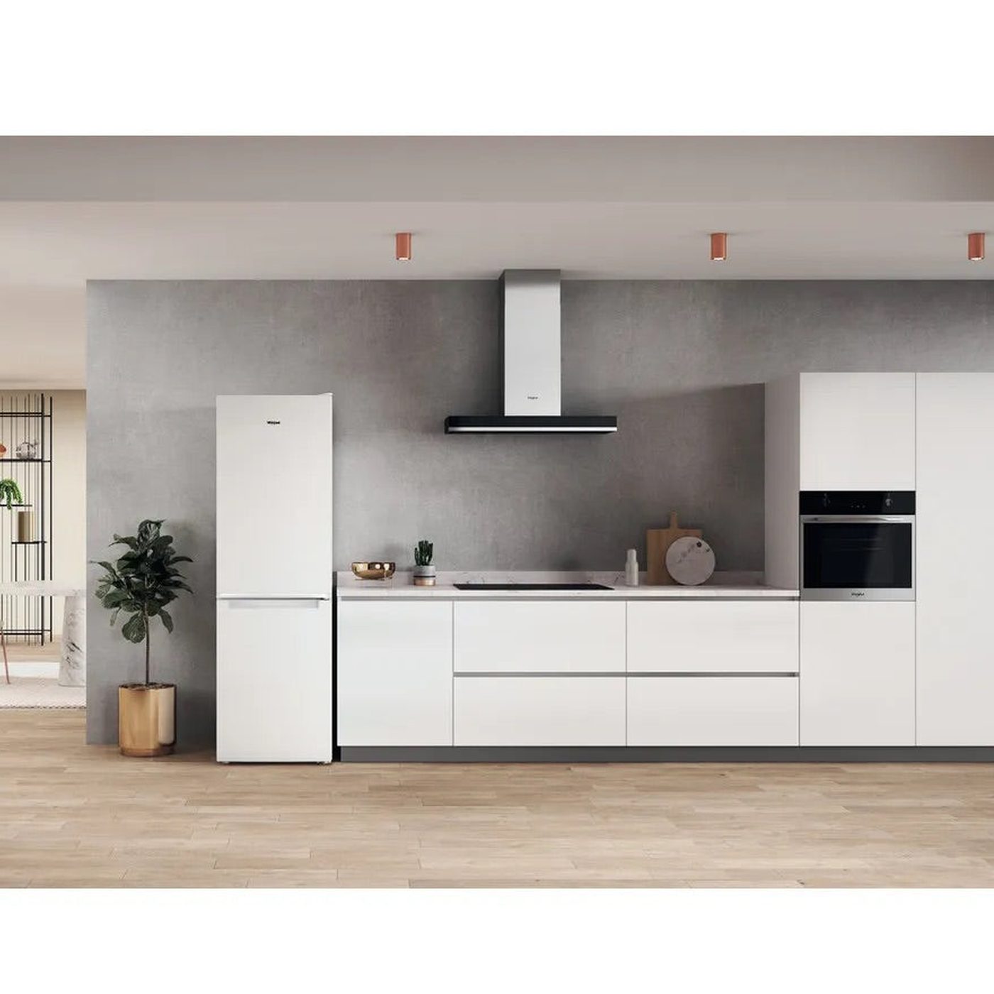 Whirlpool W7X83AW – Vrijstaande koel-vriescombinatie – 335 liter – No Frost – Wit – Energieklasse D – Stil en efficiënt