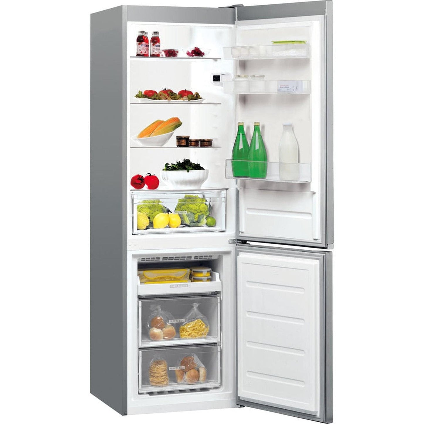 Whirlpool WNF821EX – Koelkast – RVS koel-vriescombinatie – 4 sterren vriesvak en energieklasse E