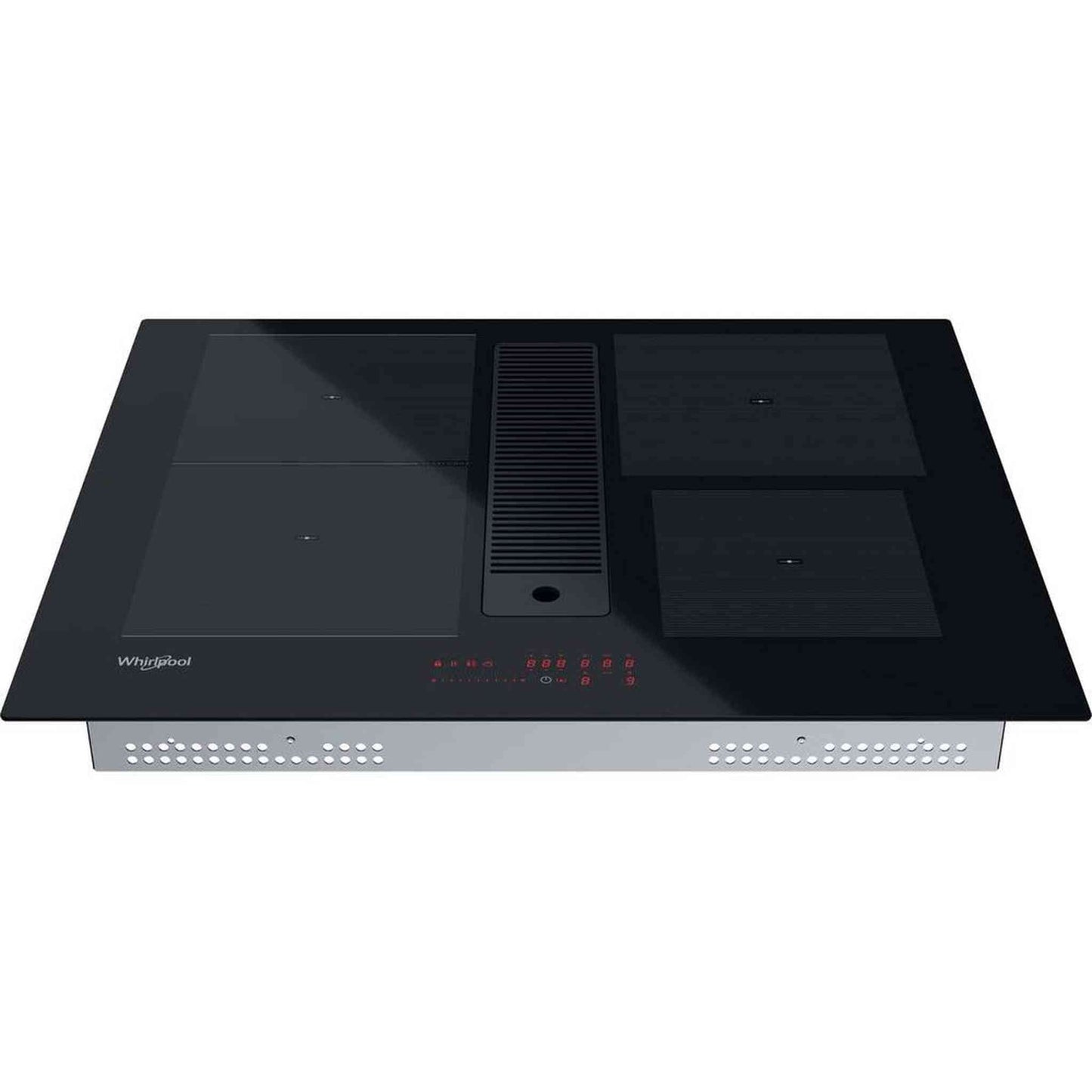 Whirlpool WVH1065B – Kookplaat – Inbouw inductie, zwart keramiek met ingebouwde afzuiging