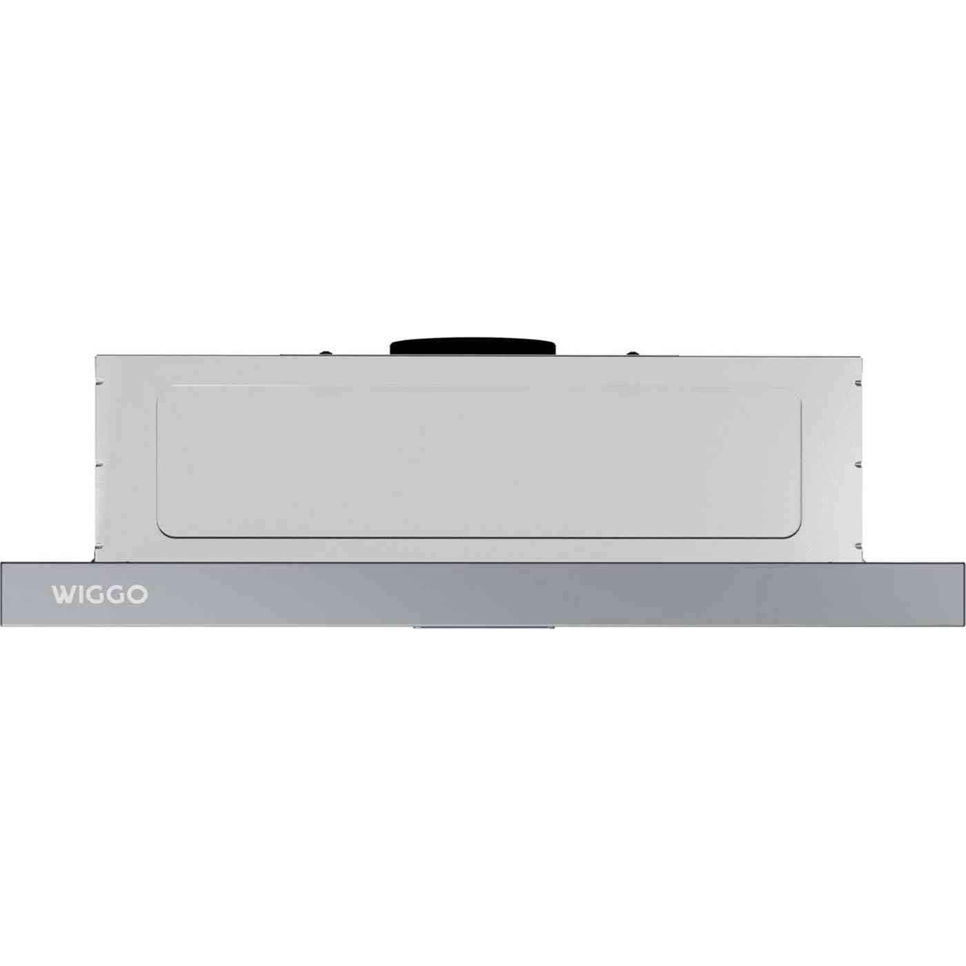 Wiggo WE-D620B(G) – Vlakscherm Afzuigkap – Grijs – 60 cm – RVS – Compact – LED-verlichting