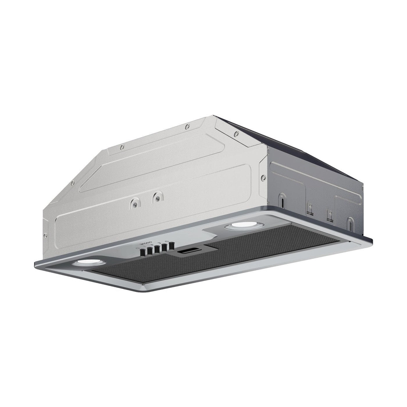 Wiggo WE-E573R(GB) – Inbouw Afzuigkap – Grijs RVS – 60 cm – LED – Stil – Energiezuinig