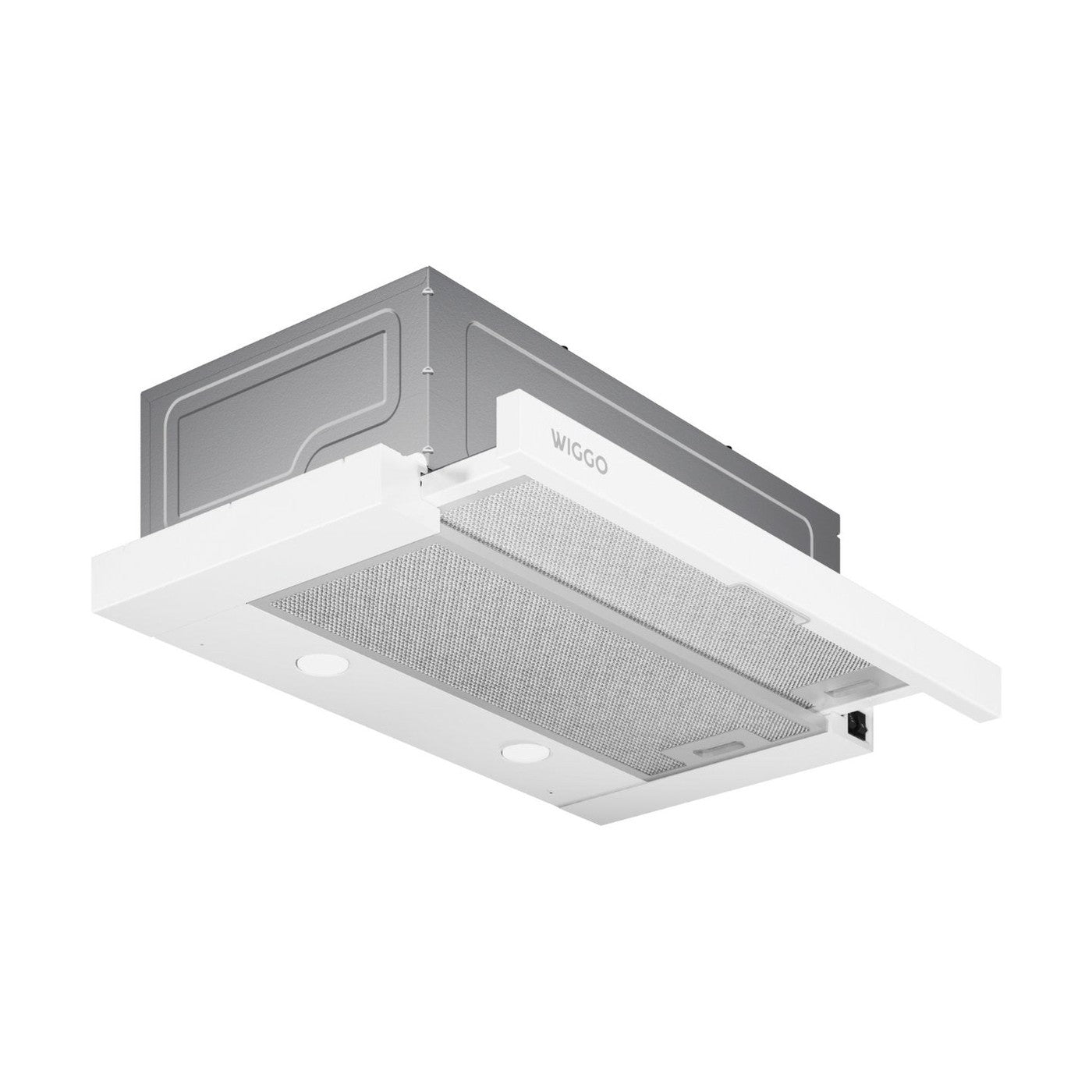 Wiggo WE-E632ER(W) – Vlakscherm Afzuigkap – Wit – 60 cm – LED – Energiezuinig – Fluisterstil