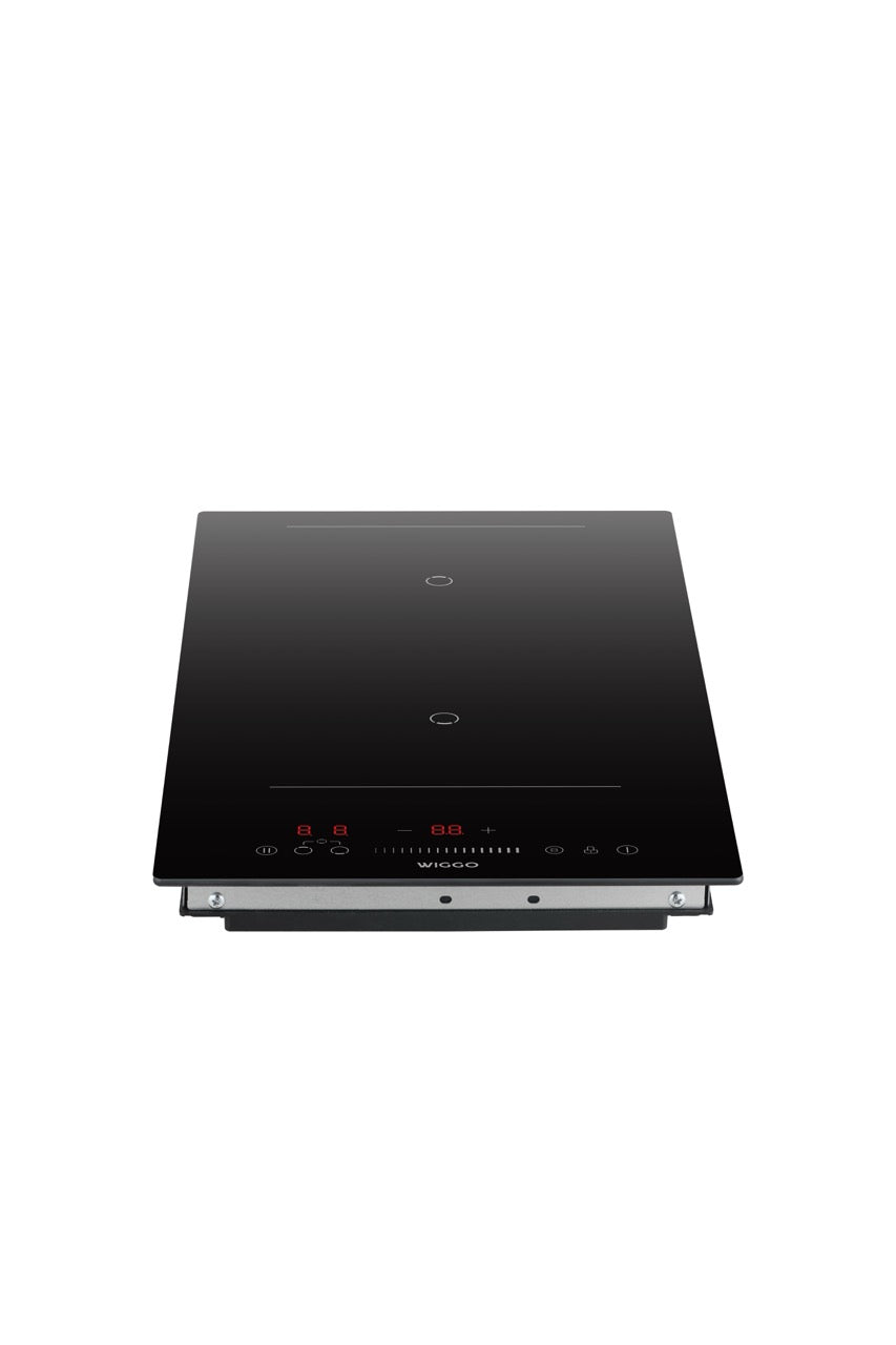 Wiggo WH-B313IRS(B) – Inductiekookplaat – 30 cm – 2 kookzones – Inbouw – Touchbediening – 4000W – Zwart – Keramisch glas – 1-fase
