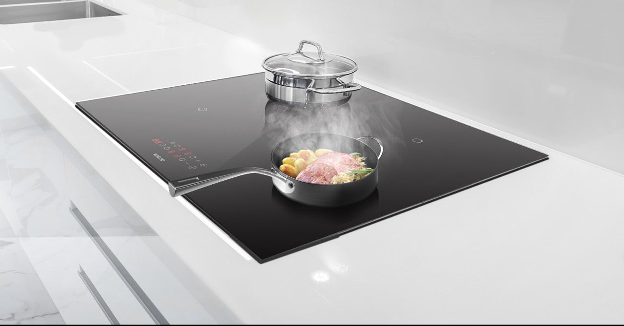 Wiggo WH-B624IRT(B) – Inductiekookplaat – 60 cm – 4 zones – Inbouw – 7200W – Touch – Zwart – Keramisch glas – 2‑fase