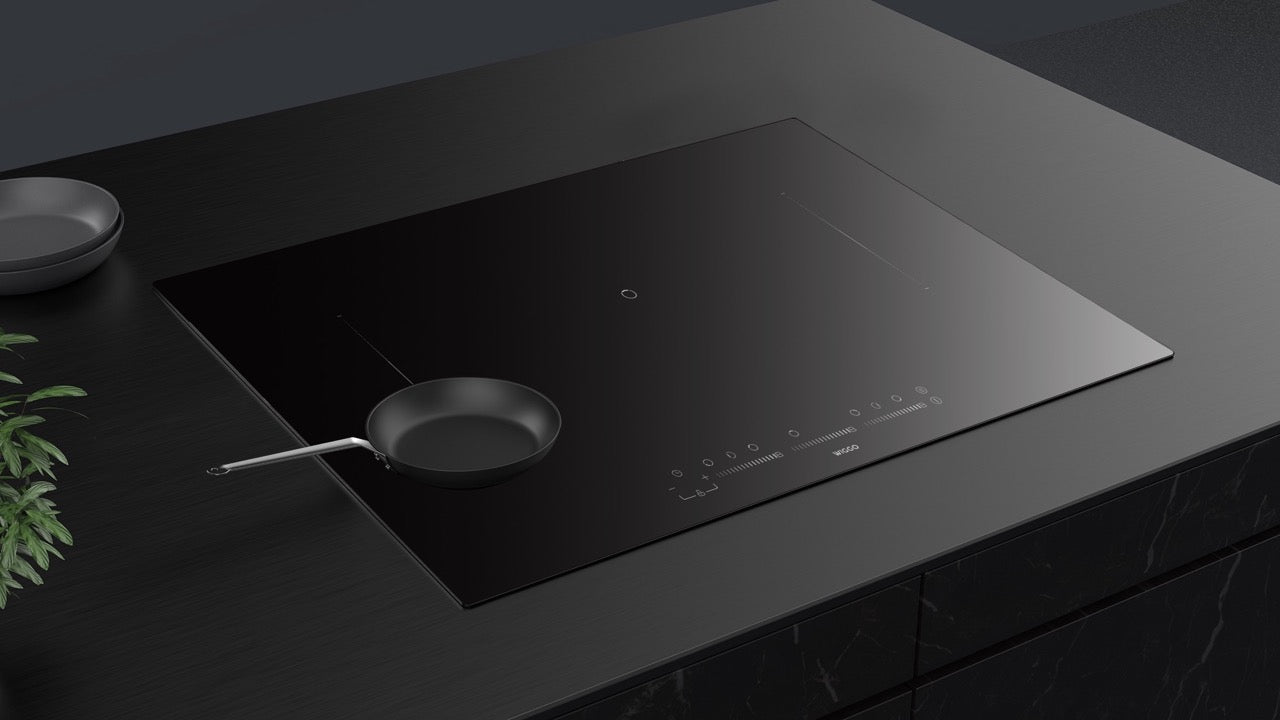 Wiggo WH-B935IRS(B) – Inductiekookplaat – 90 cm – 5 zones + 2 bridges – 7600W – Touch – Zwart – Keramisch glas – 3-fase