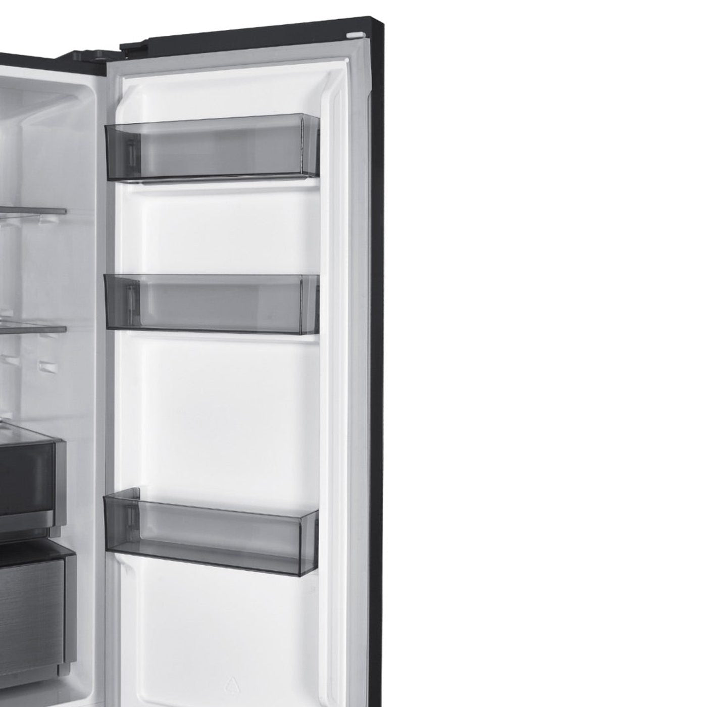 Wiggo WR-MD19E(DX) – Vrijstaande koelkast – 349L koel – 156L vries – Zwart – 39 dB – 190 cm hoog