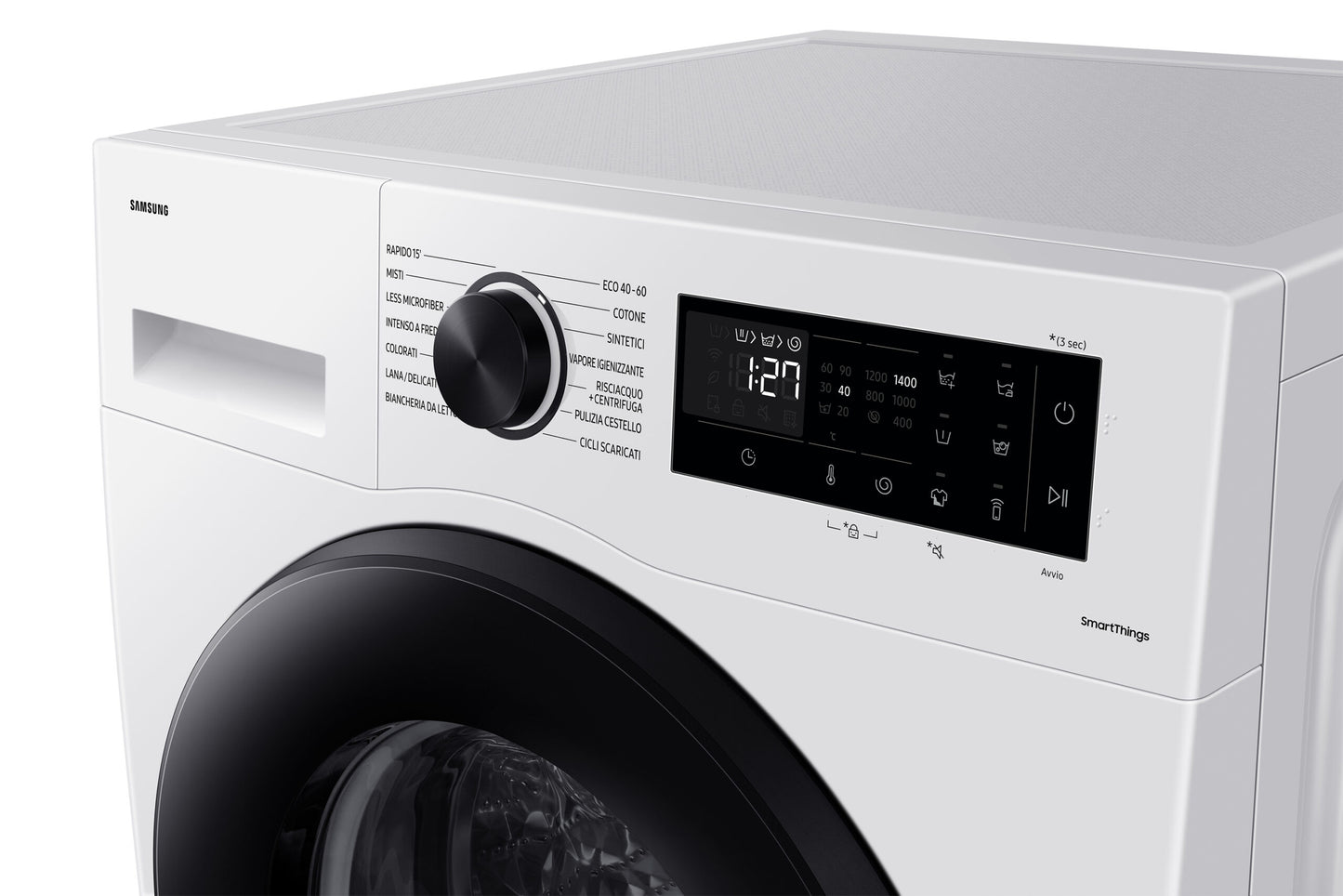 Samsung WW90CGC04DAELE – Wasmachine – 9 kg – 1400 rpm – Energieklasse A – App-bediening – Stil – Wit