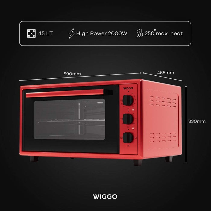 Wiggo WMO-E456 R - Vrijstaande oven