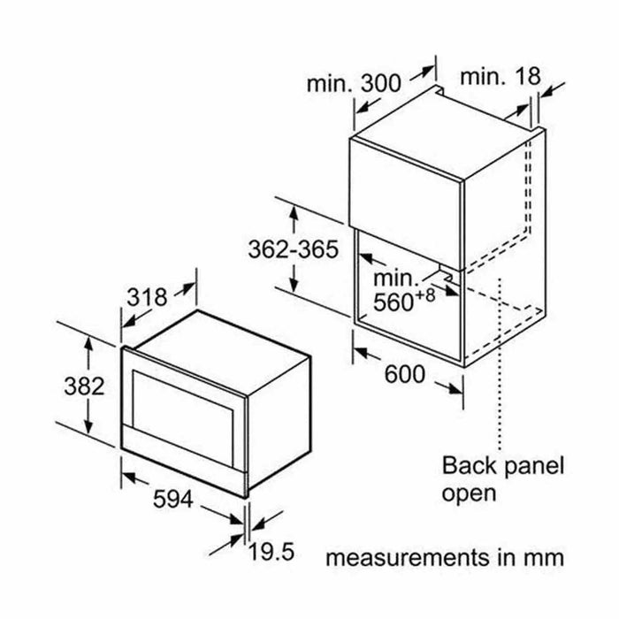 Bosch BFL634GB1 - Inbouw magnetron