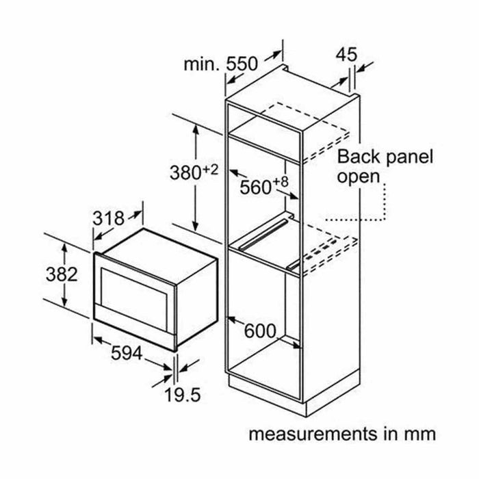 Bosch BFL634GB1 - Inbouw magnetron