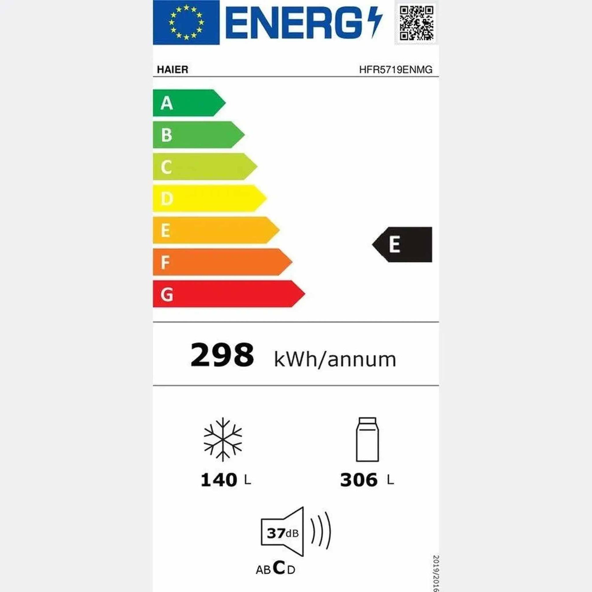 Haier HFR5719ENMG - Koel-vriescombinatie - No Frost