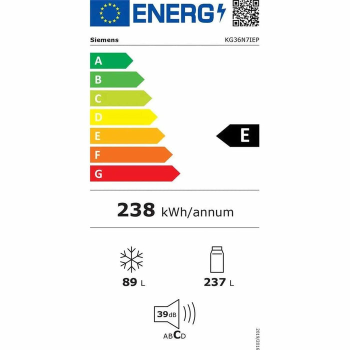 Siemens KG36N7IEP - Koel-vriescombinatie - No Frost