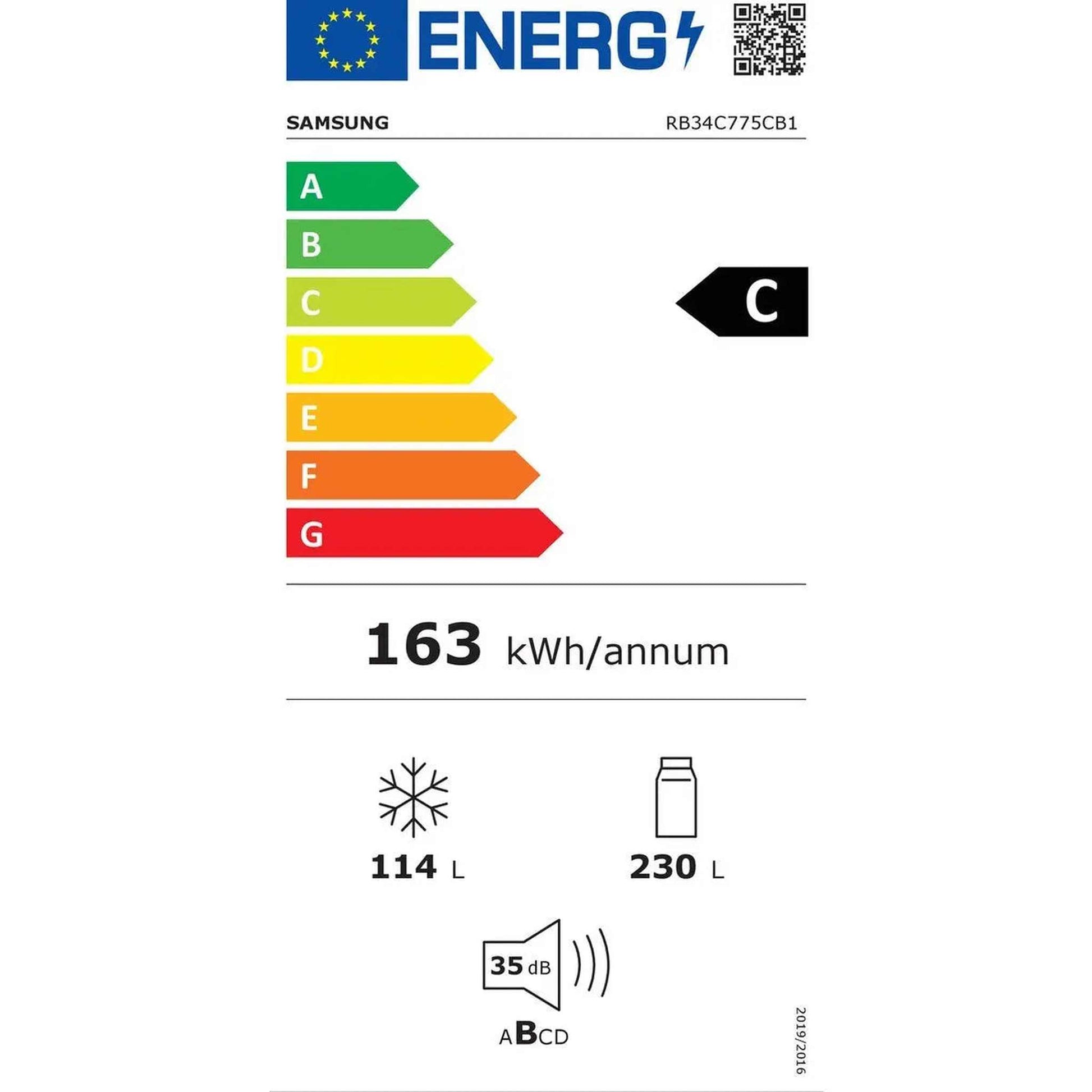 Samsung RB34C775CB1 - Koel-vriescombinatie - No Frost