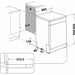 Whirlpool W2FHD624X - Vrijstaande vaatwasser