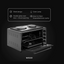 Wiggo WMO-E4562H(B) – Vrijstaande oven – 45 l – Zwart – Pizzastand – Grillfunctie