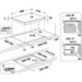 Whirlpool WSQ4860NE - Inductie kookplaat