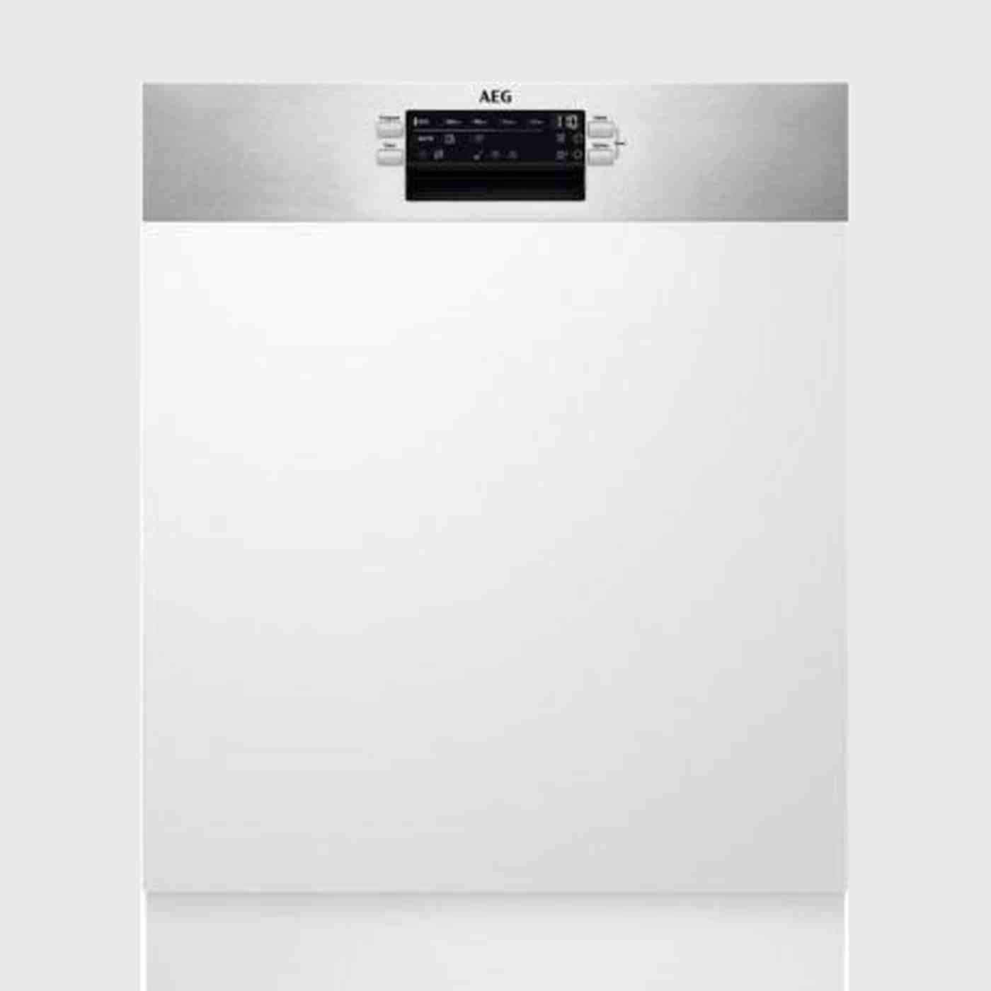 AEG FES5368XZM – Inbouwvaatwasser – 13 couverts – Stil – Half geïntegreerd – Zilver