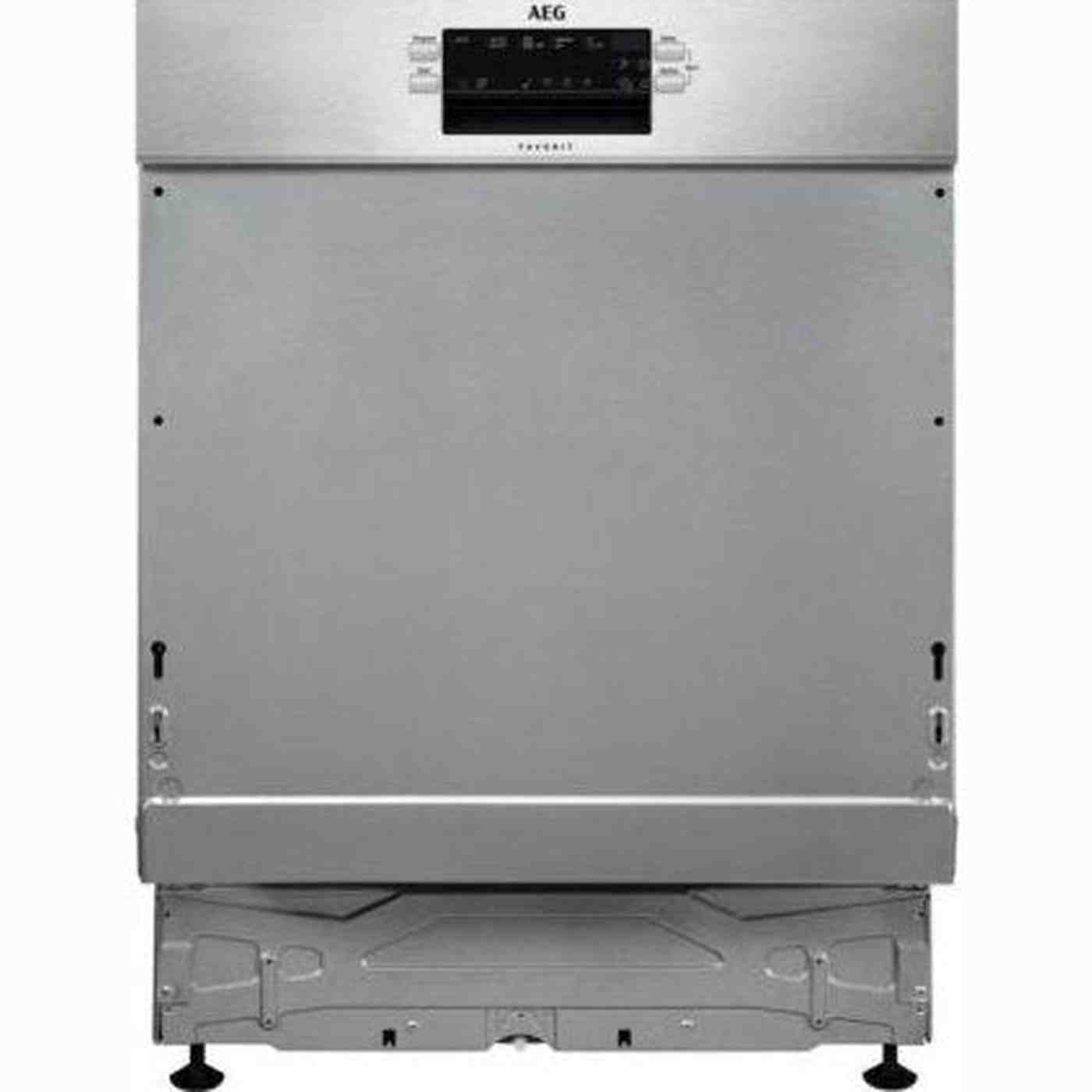 AEG FES5368XZM – Inbouwvaatwasser – 13 couverts – Stil – Half geïntegreerd – Zilver