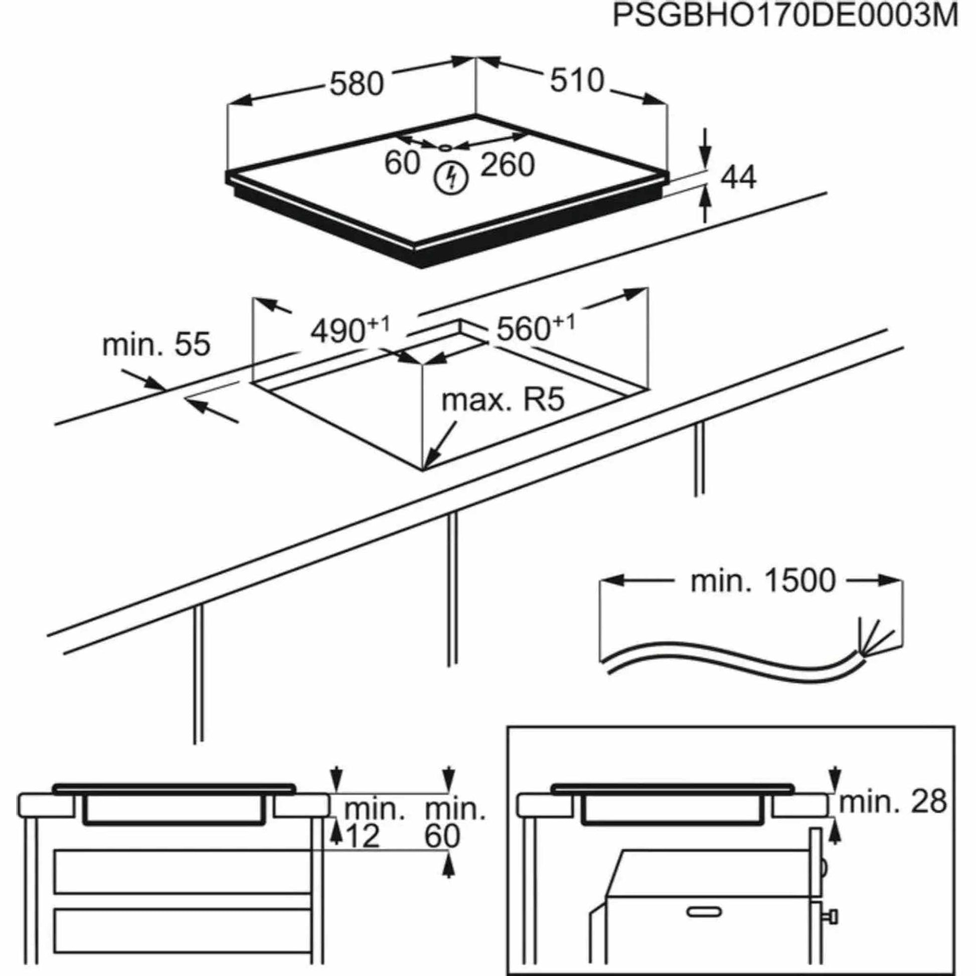 AEG IAE63851IB - Inductie kookplaat