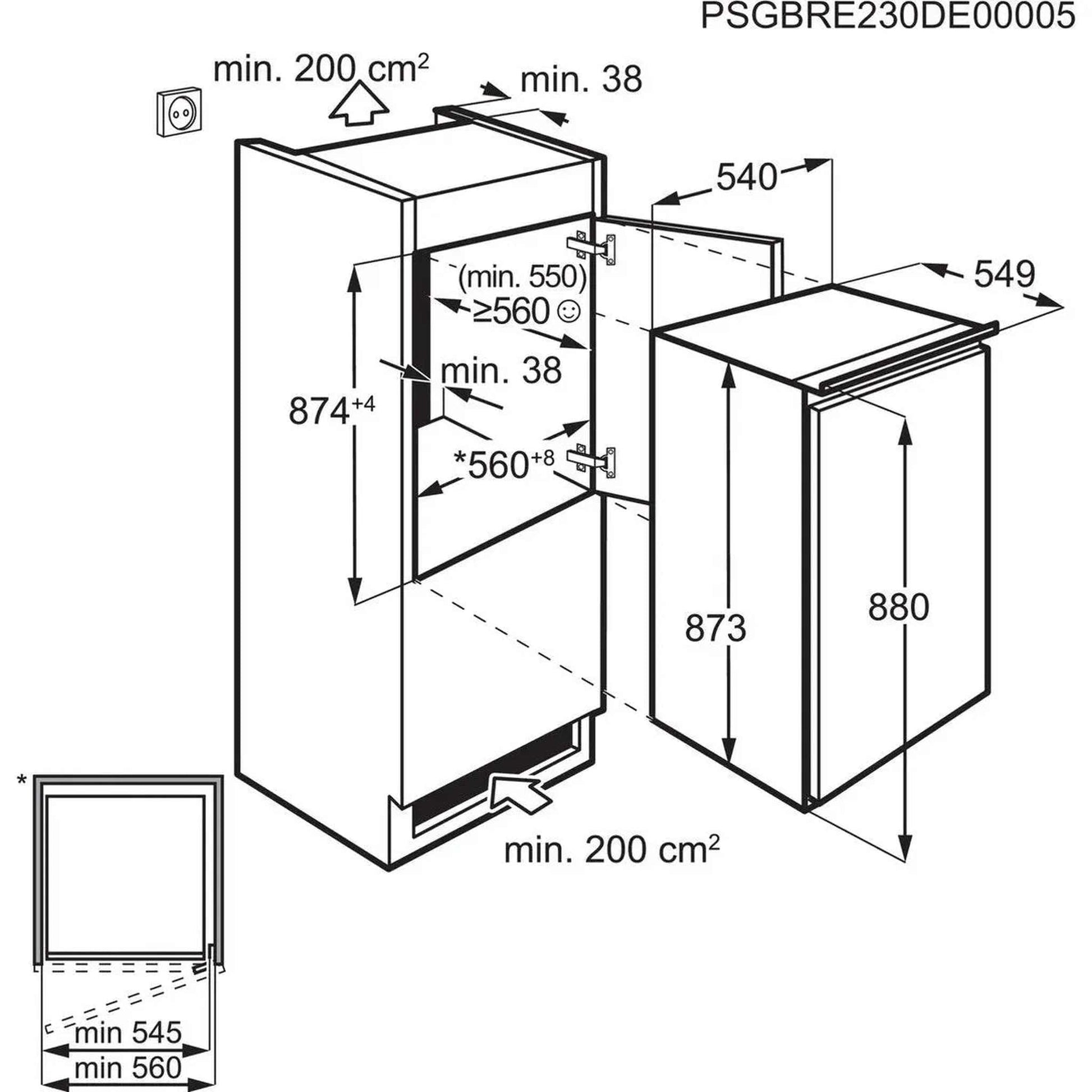 AEG TAB6L88ES - Inbouw vriezer - Low Frost