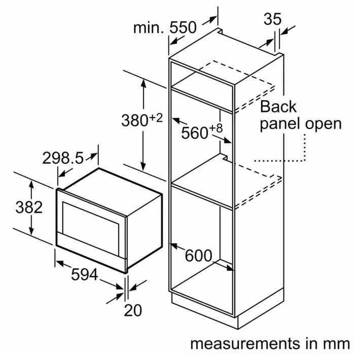 Bosch BFL634GB1 - Inbouw magnetron